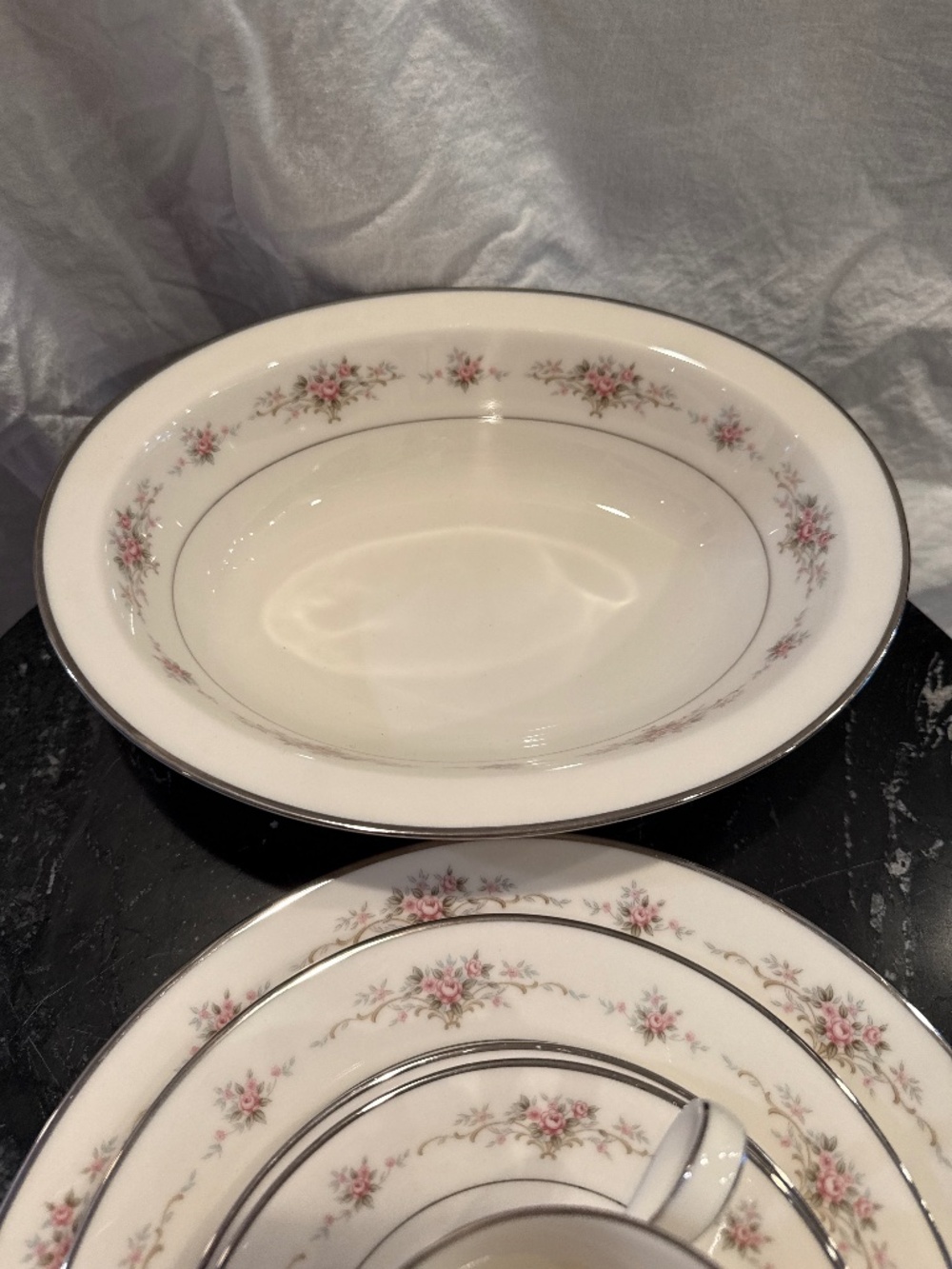 Noritake ivory China Patricia oval serving dish